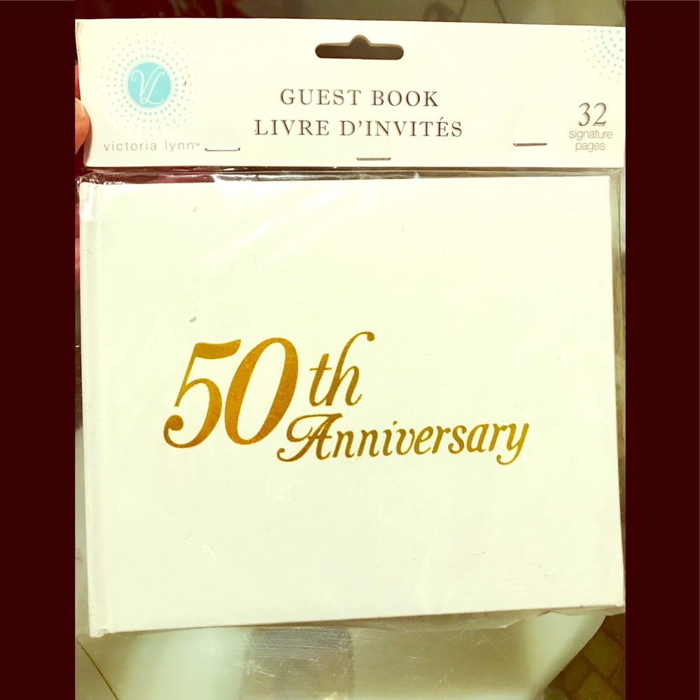 50th Anniversary Party Guest Book